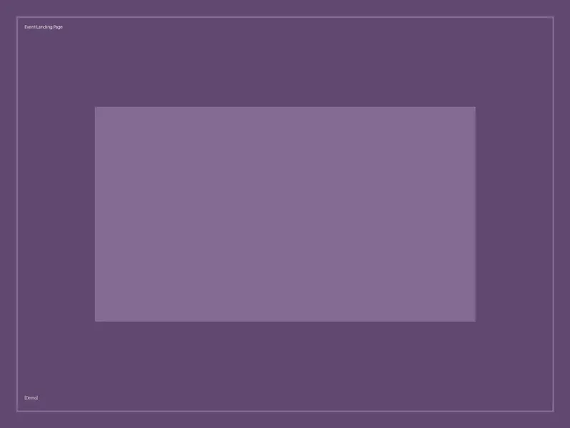 [Demo] Event Landing Page