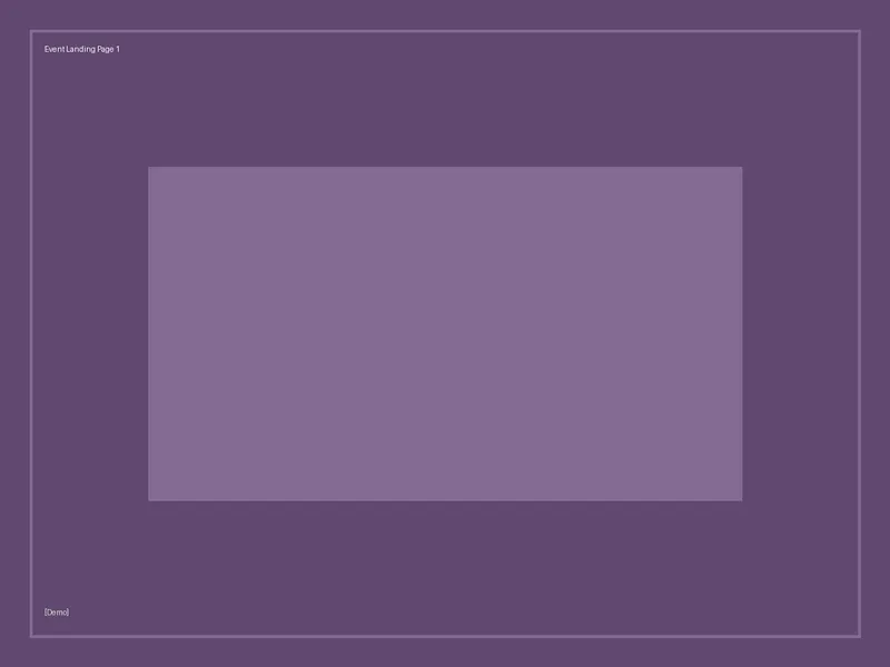 [Demo] Event Landing Page additional