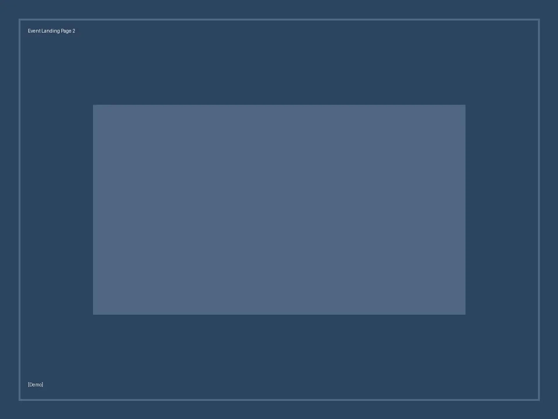 [Demo] Event Landing Page