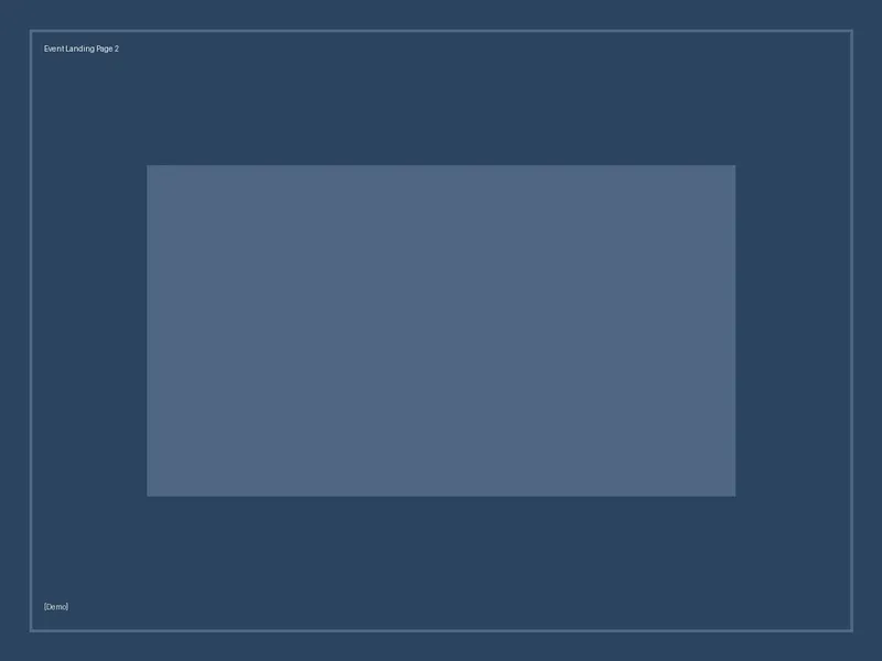 [Demo] Event Landing Page additional