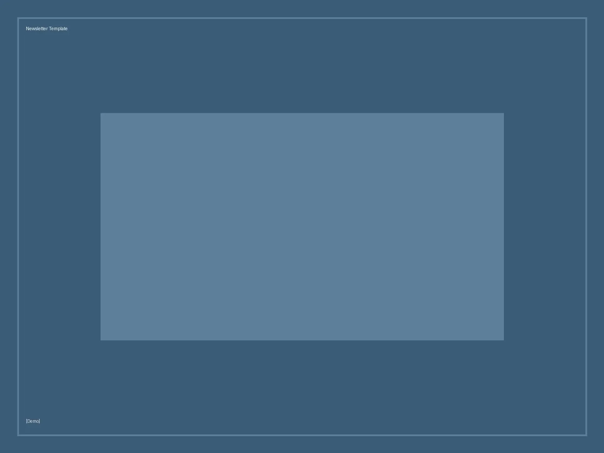 [Demo] Newsletter Template