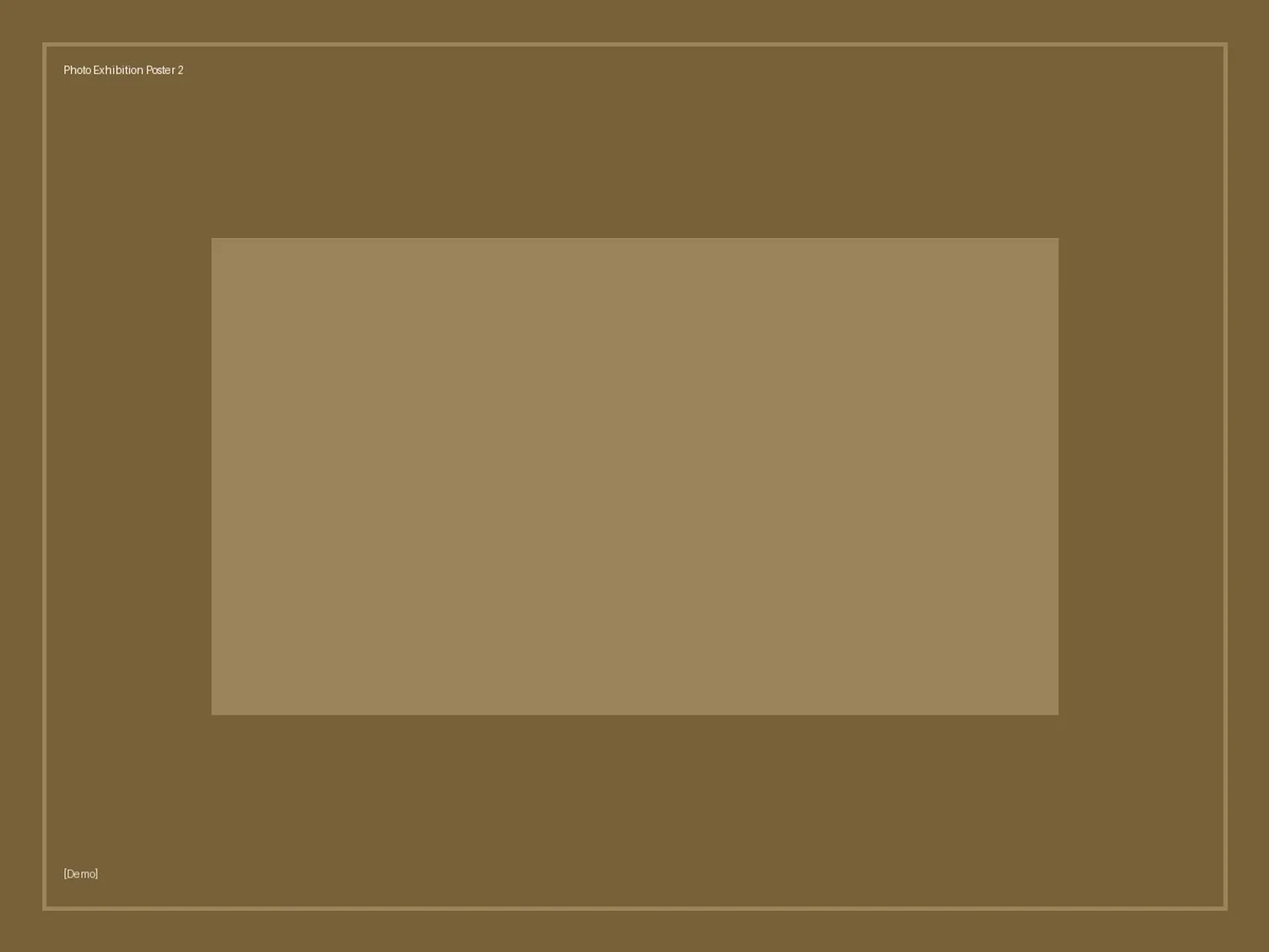 [Demo] Photo Exhibition Poster