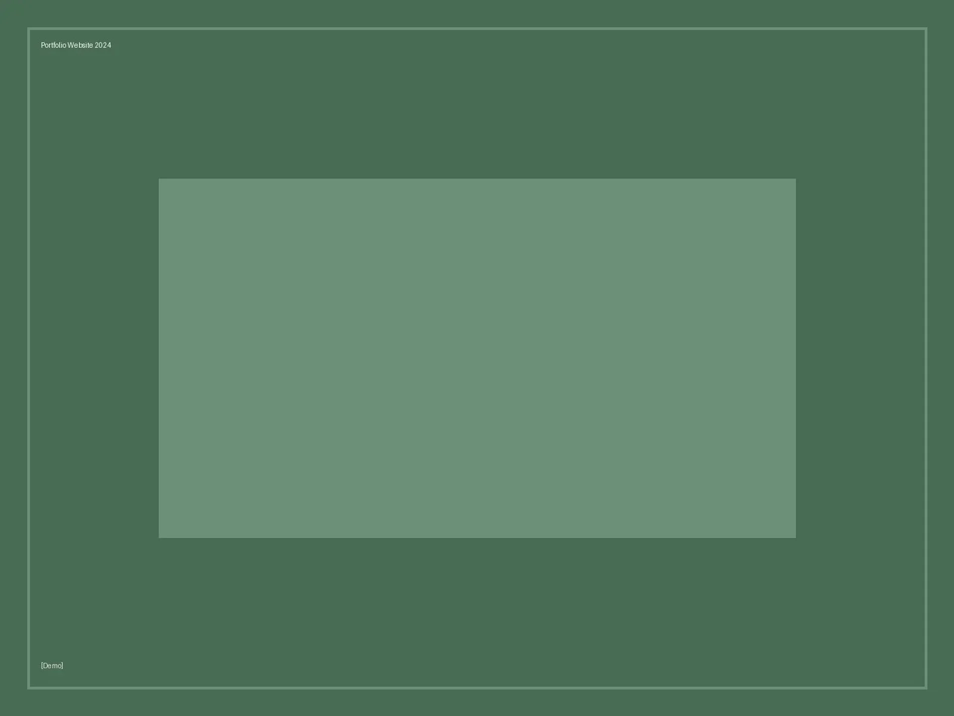 [Demo] Portfolio Website 2024