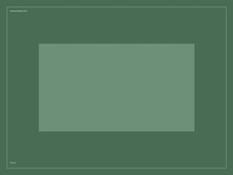 [Demo] Portfolio Website 2024