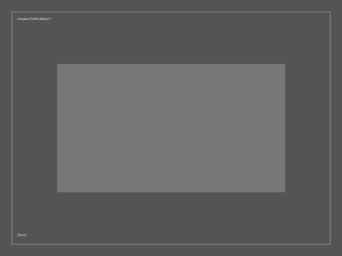 [Demo] Company Profile Booklet