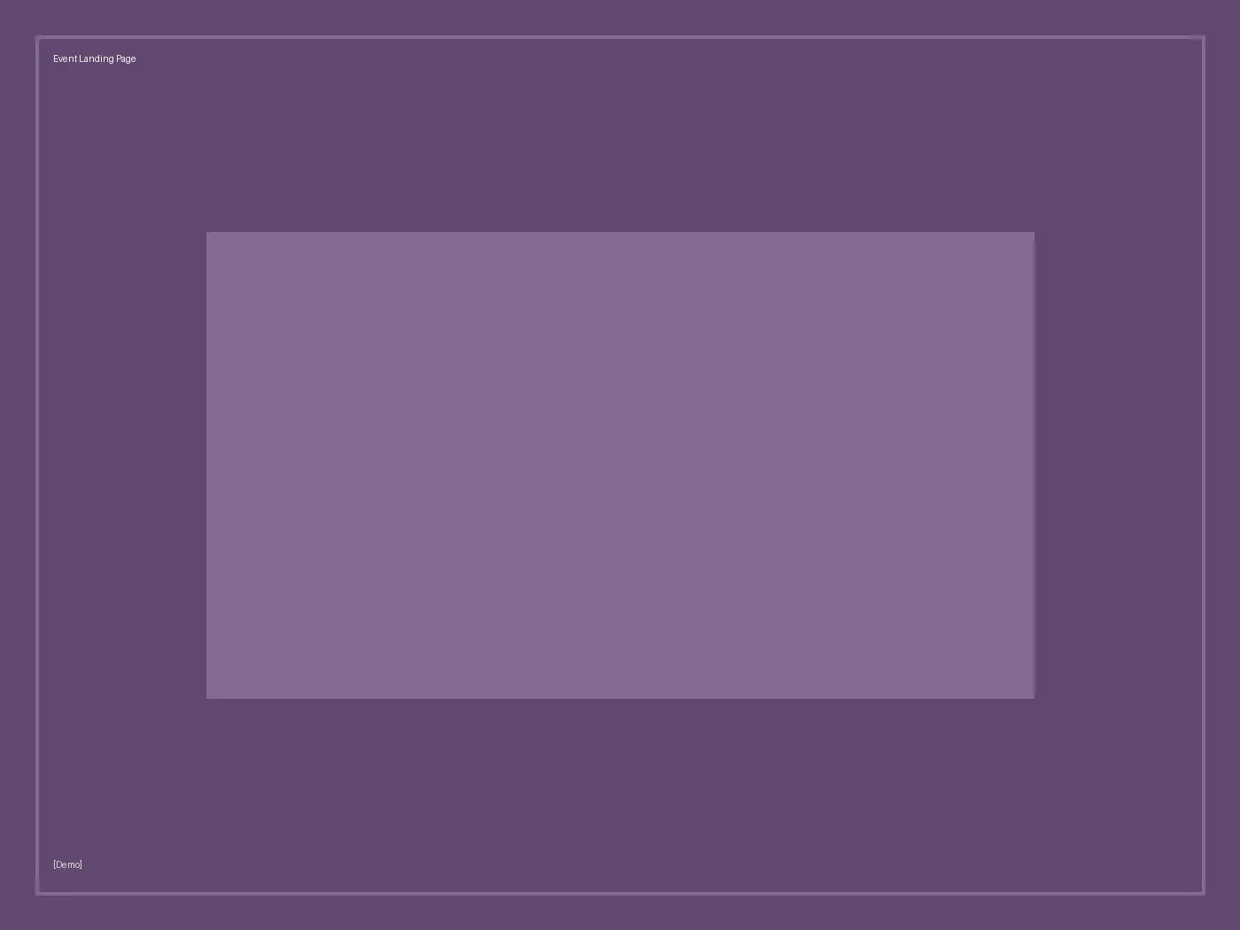 [Demo] Event Landing Page
