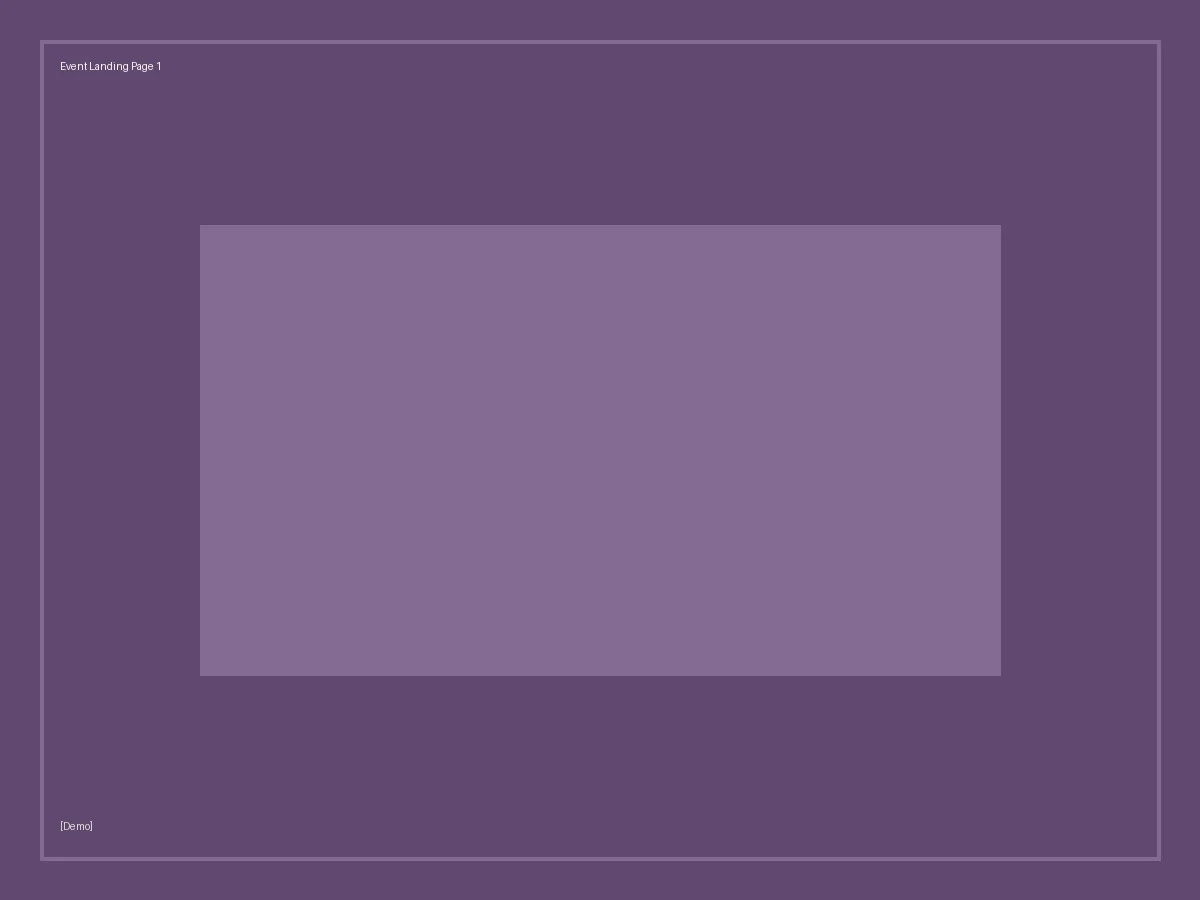 [Demo] Event Landing Page