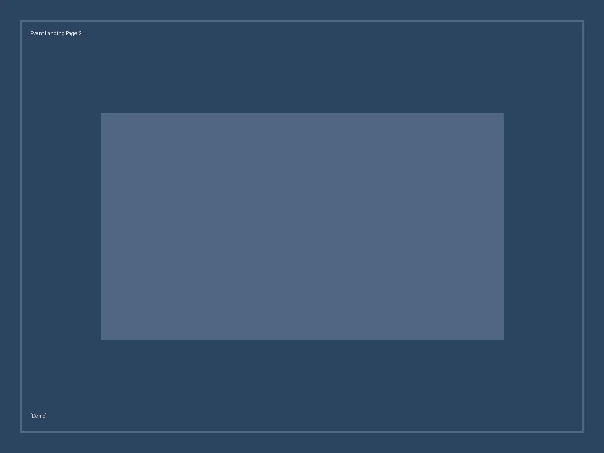 [Demo] Event Landing Page